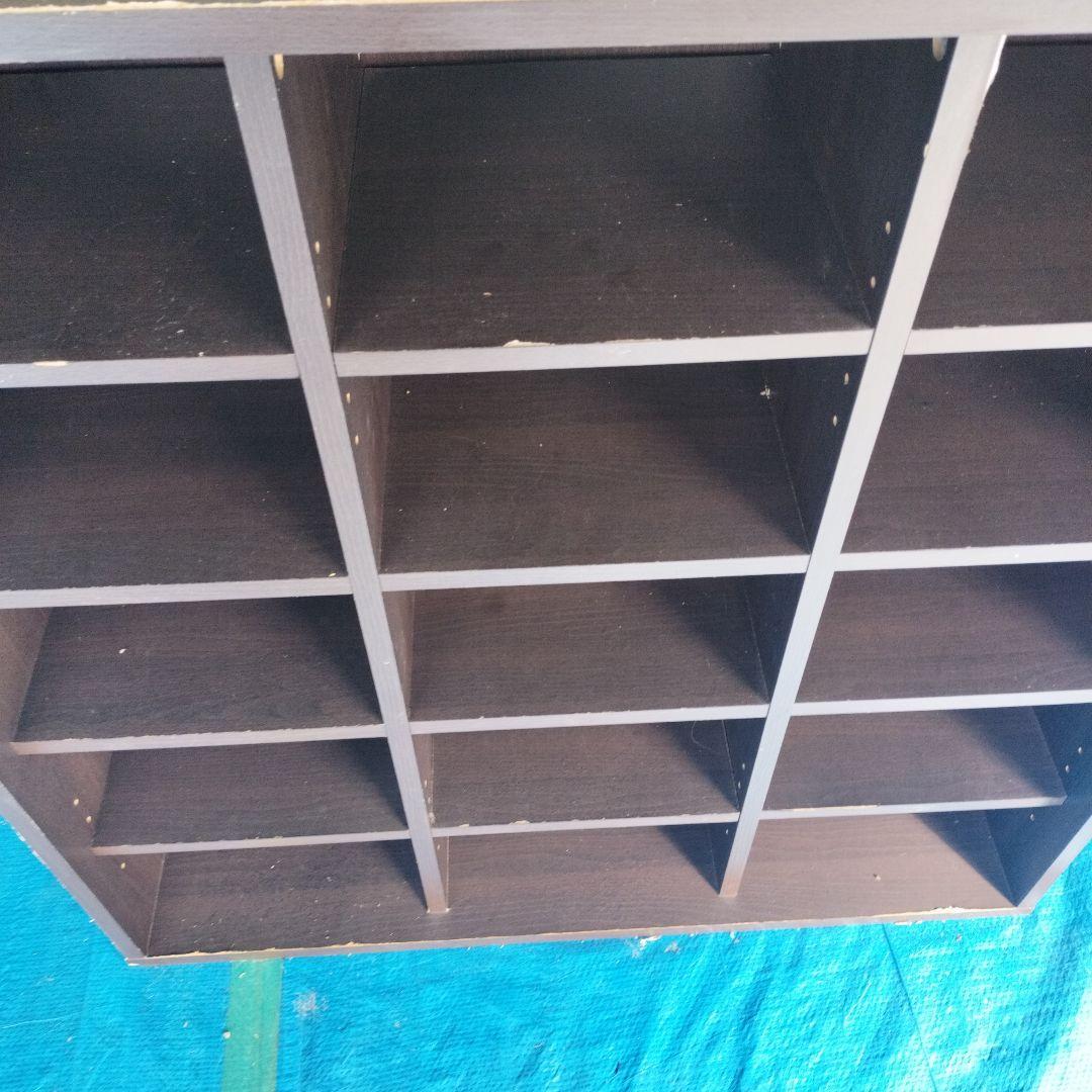 こげ茶靴箱・下駄箱・シューズラック（最下段等の削れ要確認）