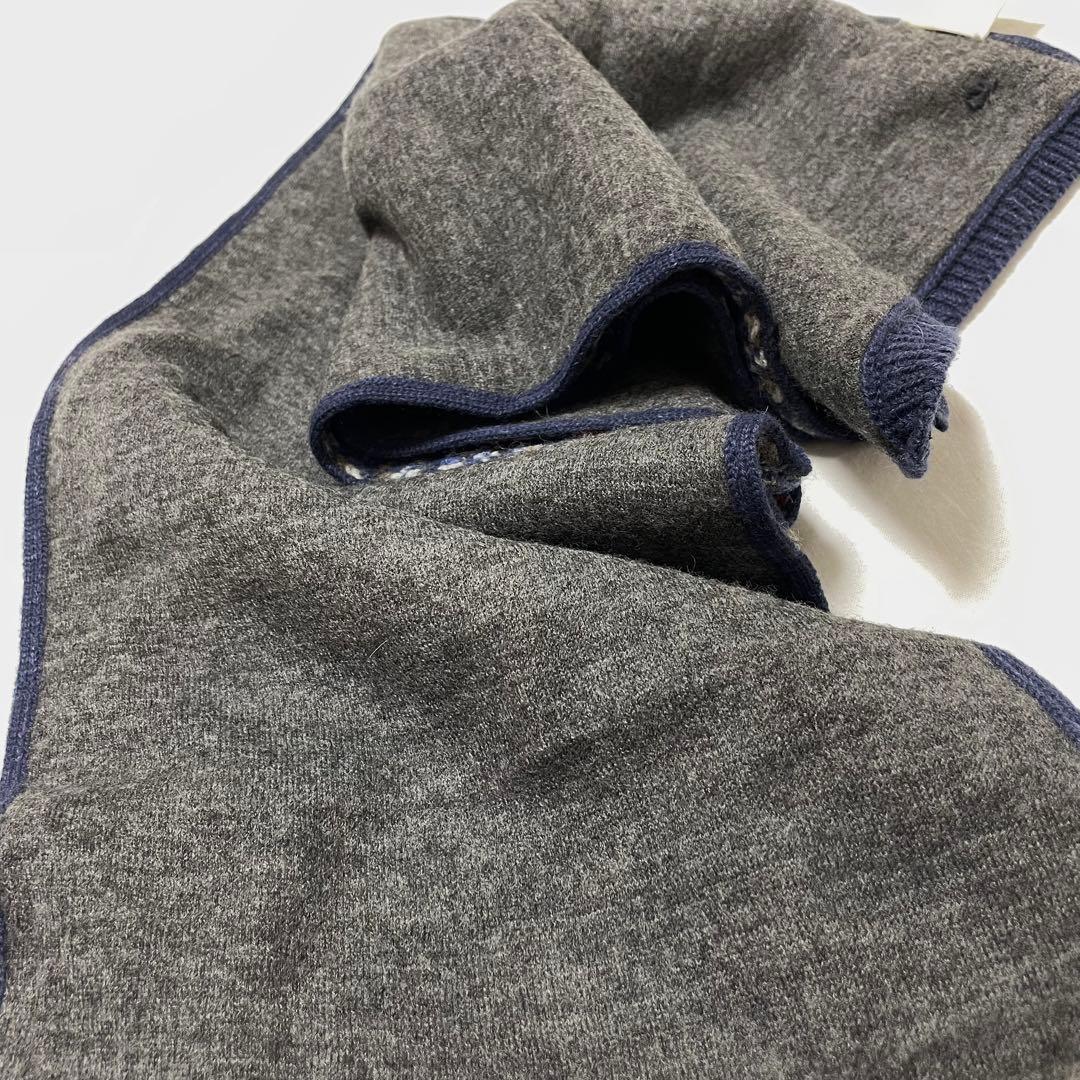 45R アルパカジャガードカウチンフェアアイル マフラー