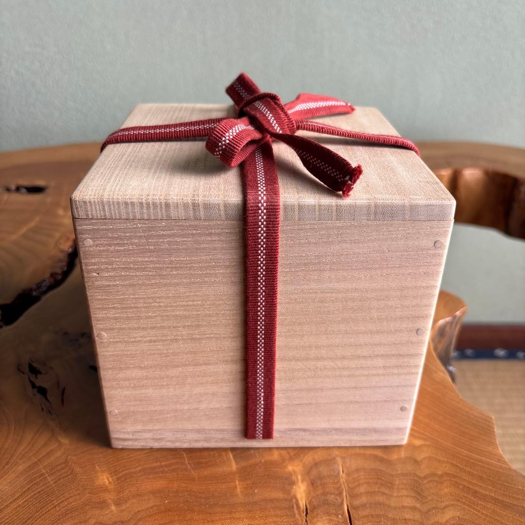 貴和皓山造 抹茶碗 茶道具 共箱(40m)