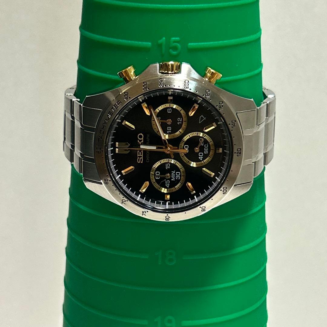 稼働 SEIKO セイコー スピリット クォーツ クロノグラフデイト