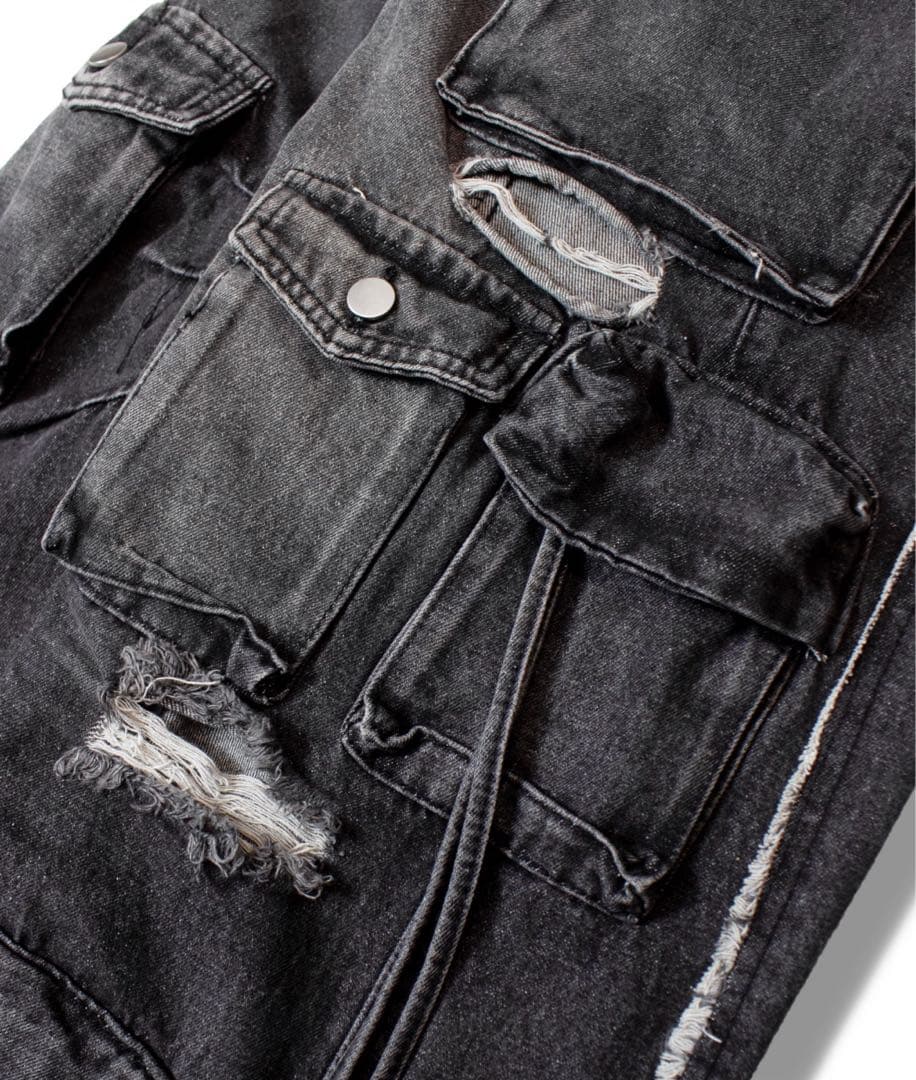 GA DAMAGE-BUGGY CARGO ダメージバギーカーゴデニムパンツ