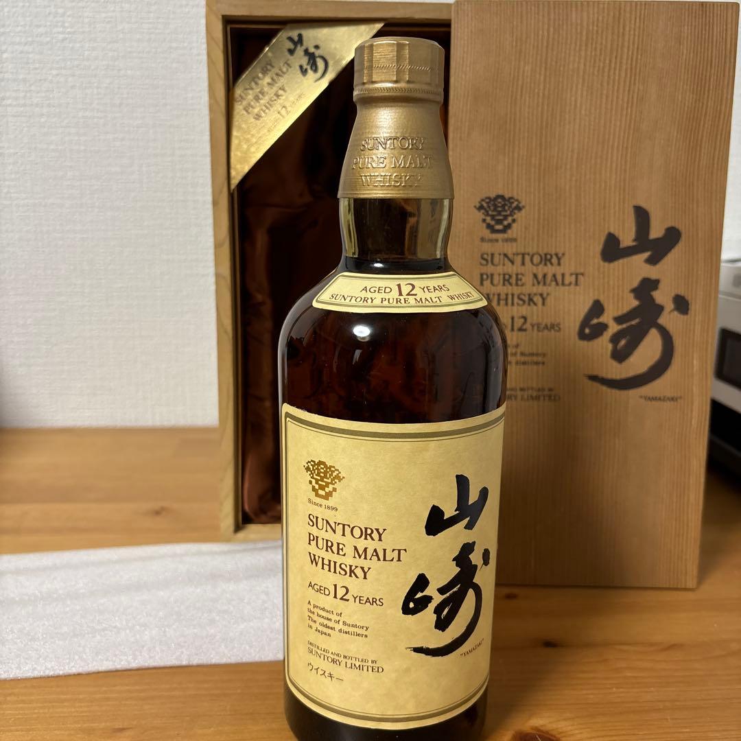 サントリーピュアモルトウイスキー　山崎12年　750ml 旧ボトル　箱付　未開封