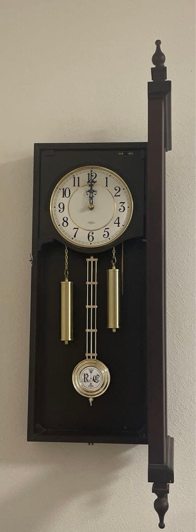 【完動品】　ボンボン時計　電池式　からくり時計　動作確認済み　4mj807