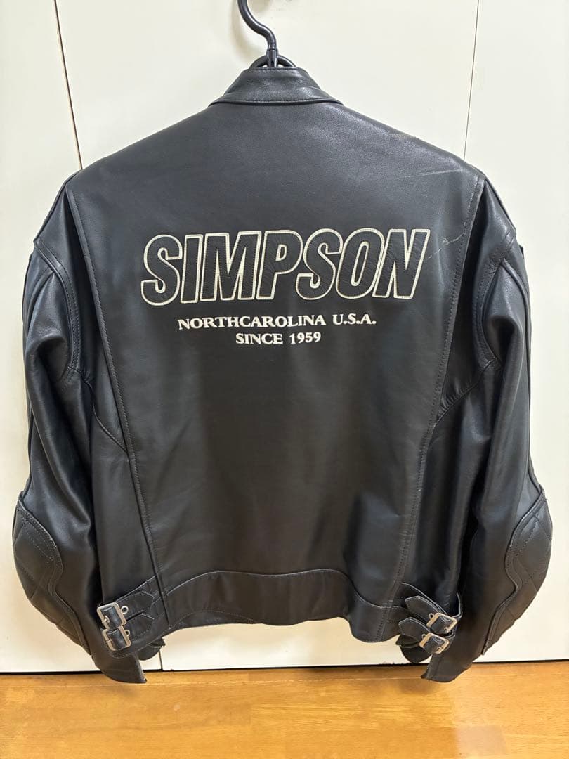 シンプソン　ライダースレザージャケット 革ジャン