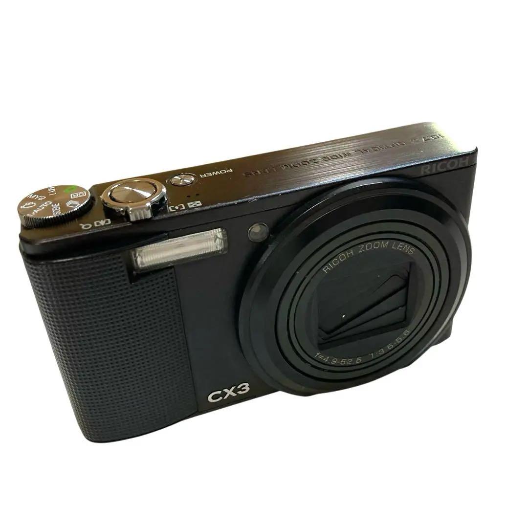 [美品•即使用可] RICOh リコー CX-3 コンパクトデジタルカメラ 黒