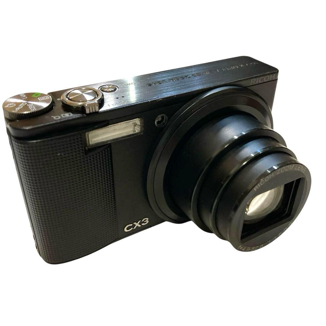 [美品•即使用可] RICOh リコー CX-3 コンパクトデジタルカメラ 黒