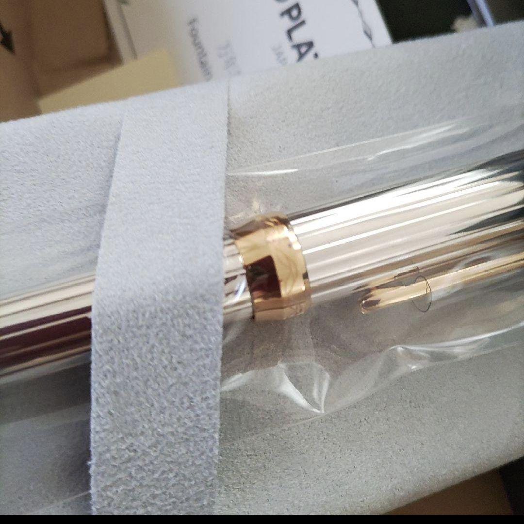 プラチナ万年筆銀無垢　新品