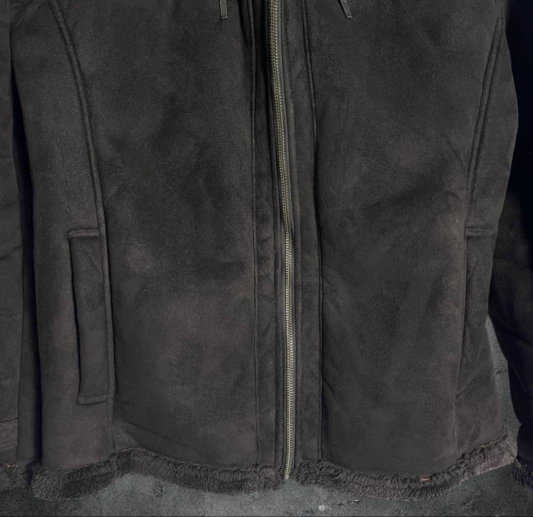 archive 00s y2k ダークブラウン　ファージャケット