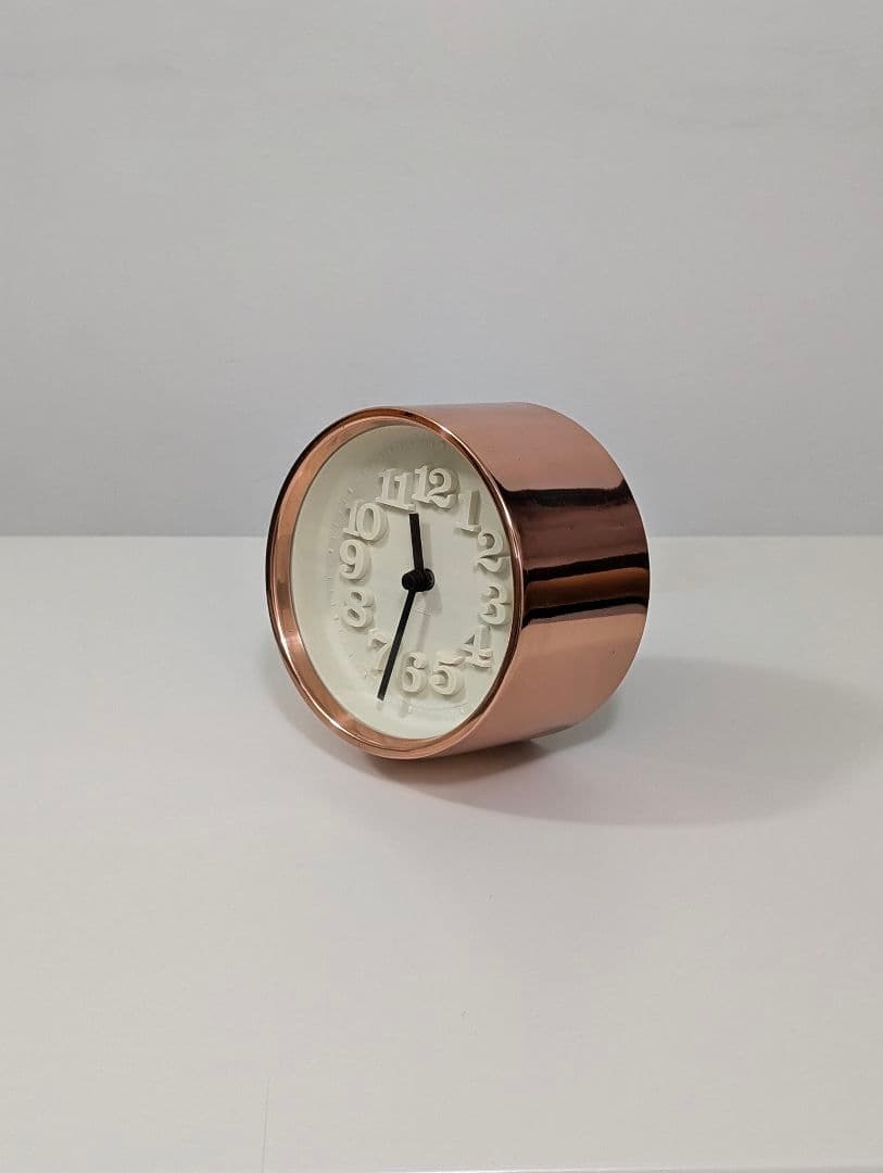 名作 渡辺力 小さな時計 純銅モデル リキクロック ジャパニーズモダン