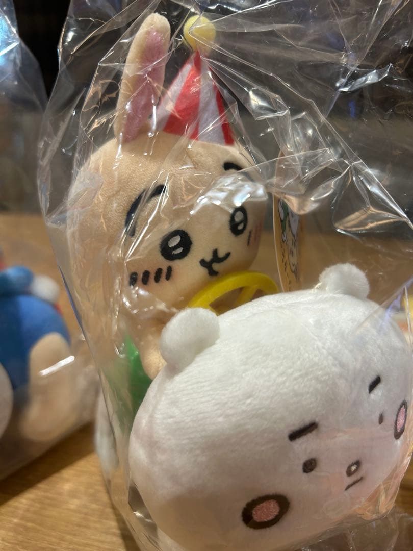 ちいかわらんど　　ちいかわ　ぴーぽぽぬいぐるみ　3種セット　ノベルティ付き