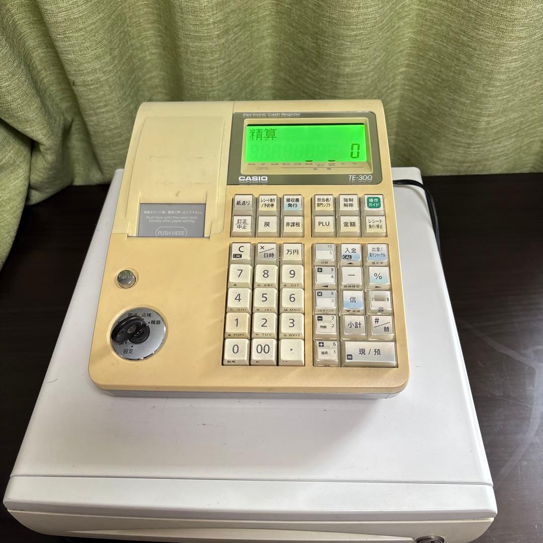 CASIO カシオ TE-300 電子レジスター　ドロアー
