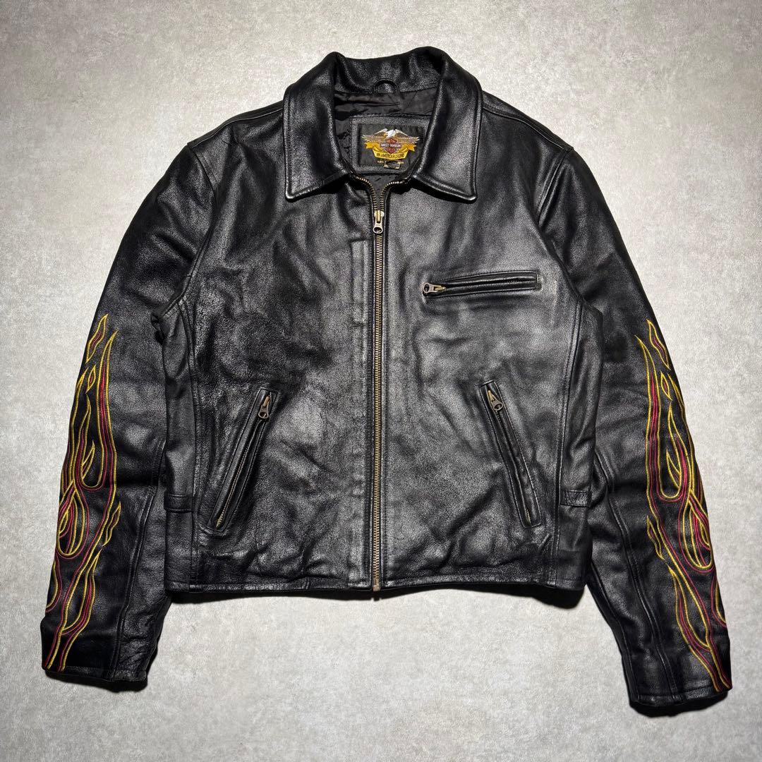 ジャケット・アウター HARLEY DAVIDSON vintage leather jacket