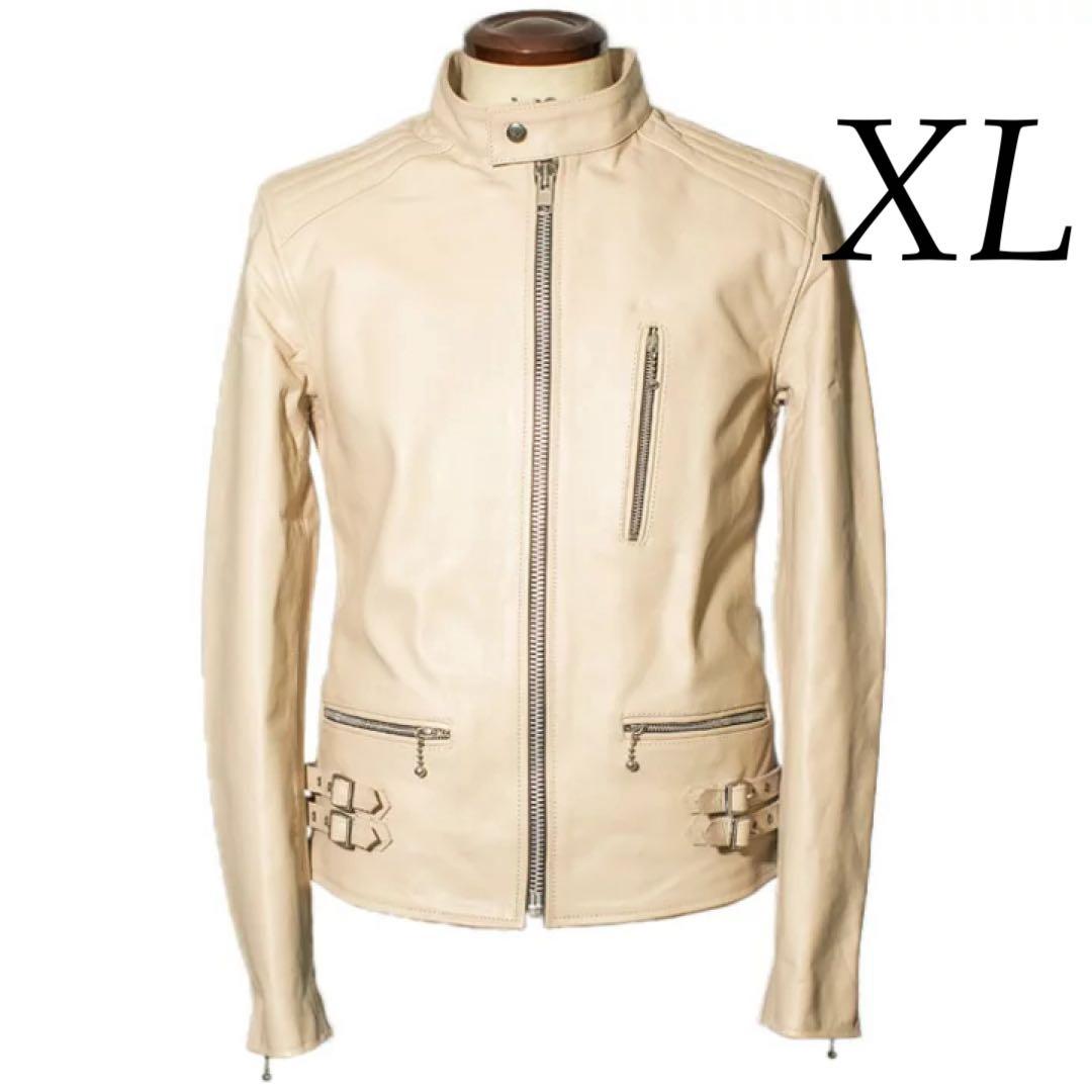 Horn Works 本革 UKシングルライダースジャケット バッファロー XL