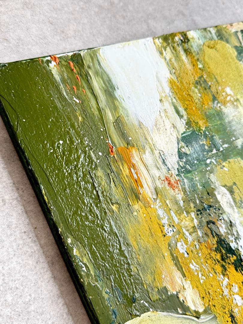 アクリル画テクスチャーアートno.105抽象画キャンバスアートパネル秋