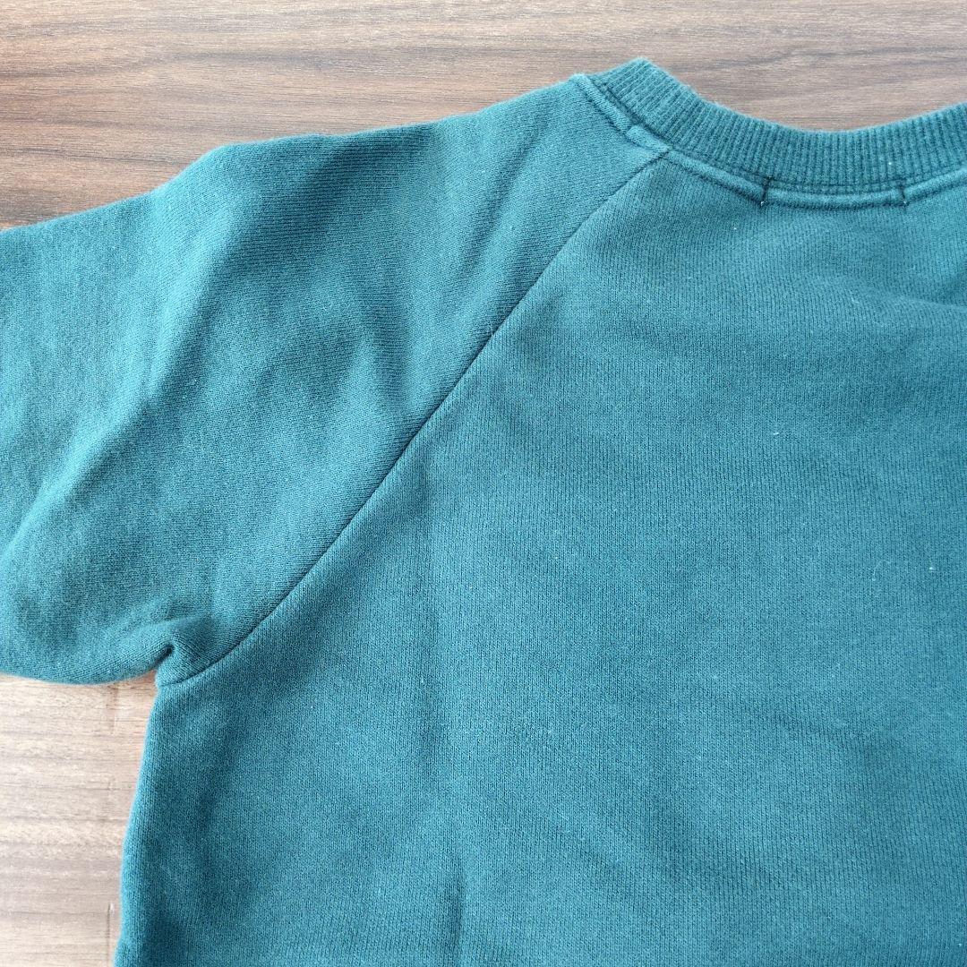 【美品】familiar　チェック袖　イギリス　兵隊　トレーナー　110