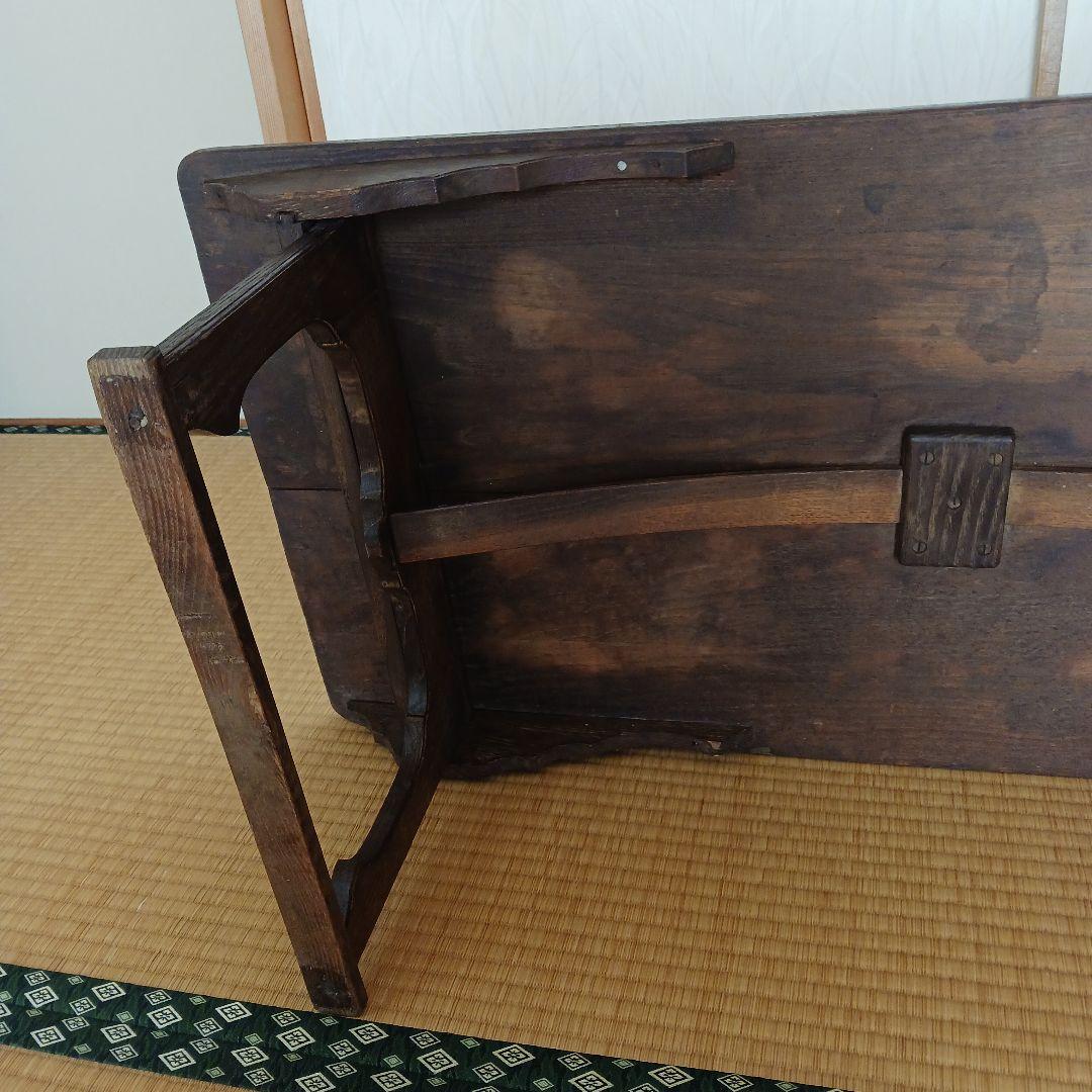 (希少) アンティーク文机　江戸~明治時代　寺子屋机(天神机) 古家具