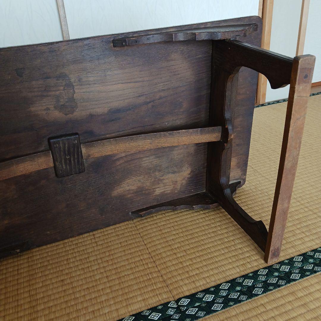 (希少) アンティーク文机　江戸~明治時代　寺子屋机(天神机) 古家具