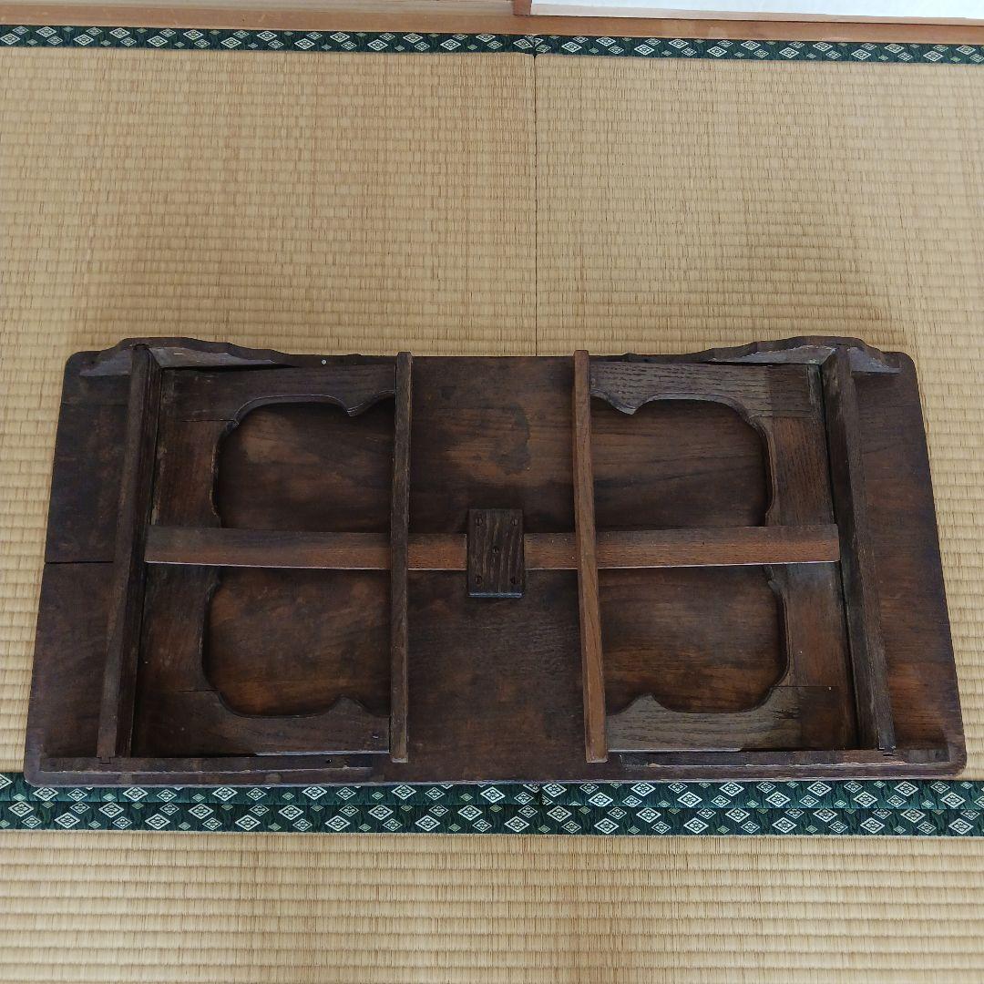 (希少) アンティーク文机　江戸~明治時代　寺子屋机(天神机) 古家具