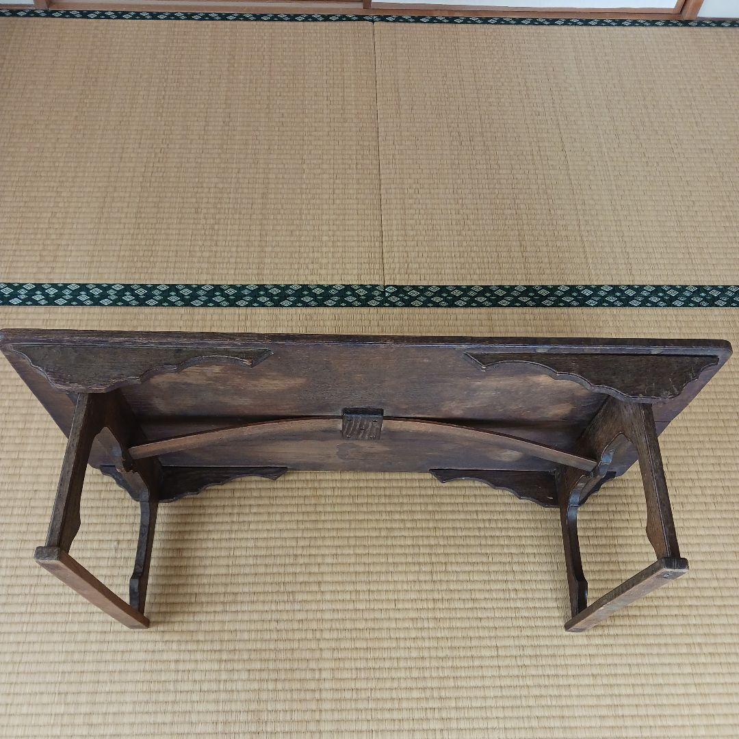 (希少) アンティーク文机　江戸~明治時代　寺子屋机(天神机) 古家具