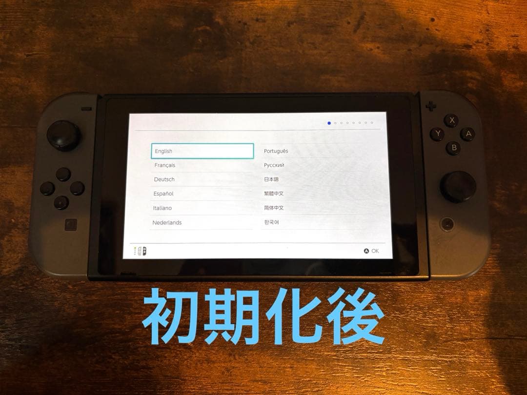 Nintendo Switch 本体 グレー 動作確認済み　⚠︎詳細確認願います