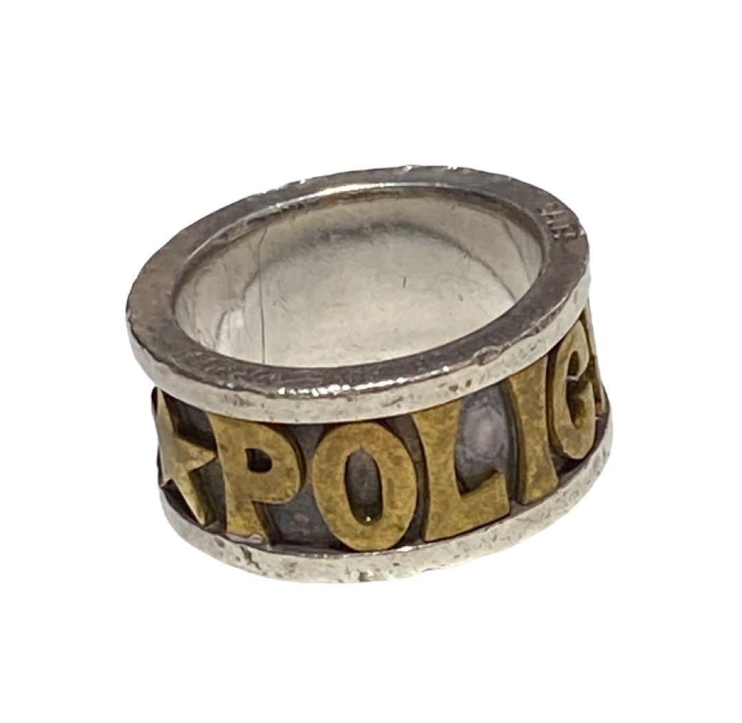 【CALEE】Policy Ring OLD シルバー ポリシーリング 22号