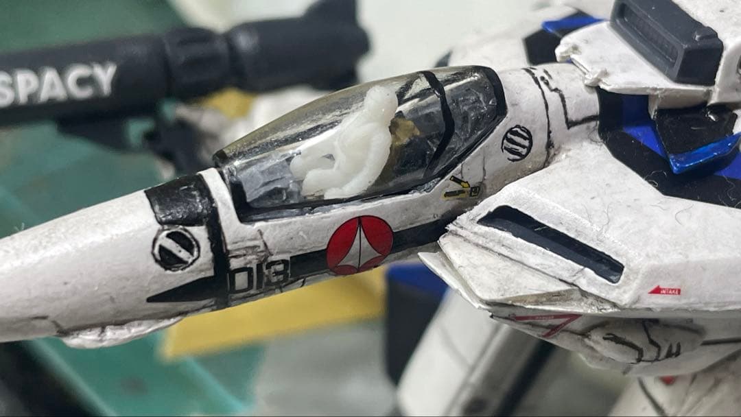 進行中　うえも様　バルキリー水上戦闘　ジオラマ