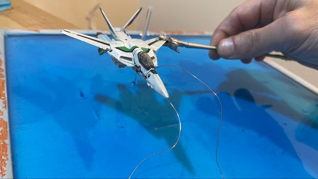 進行中　うえも様　バルキリー水上戦闘　ジオラマ