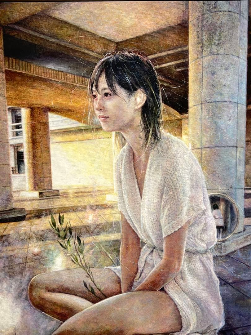 現代アート　リアリズム　西野親　【しらない世界展より】　アクリル画