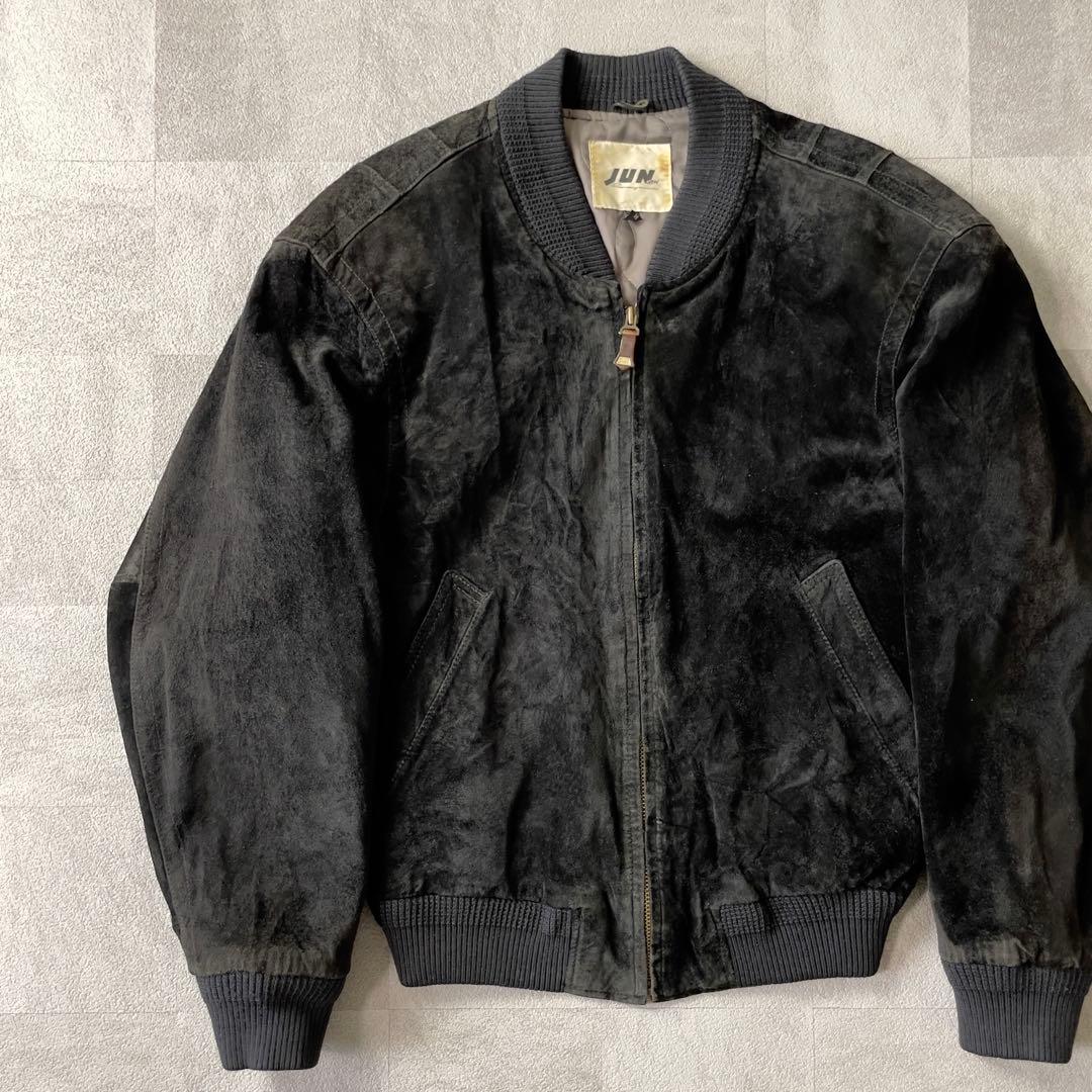 90’s Suede Leather Blouson Bomber Jacket