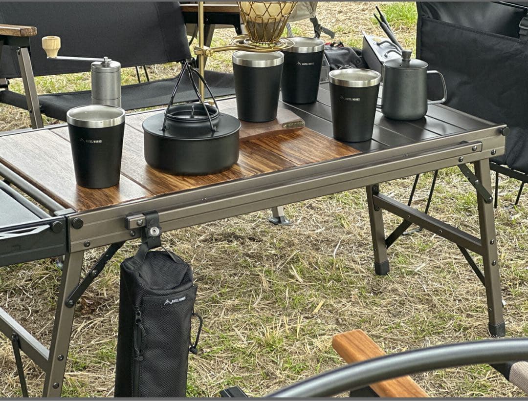 ラーテルワークスウッドパネルテーブル(アッシュグレイ)