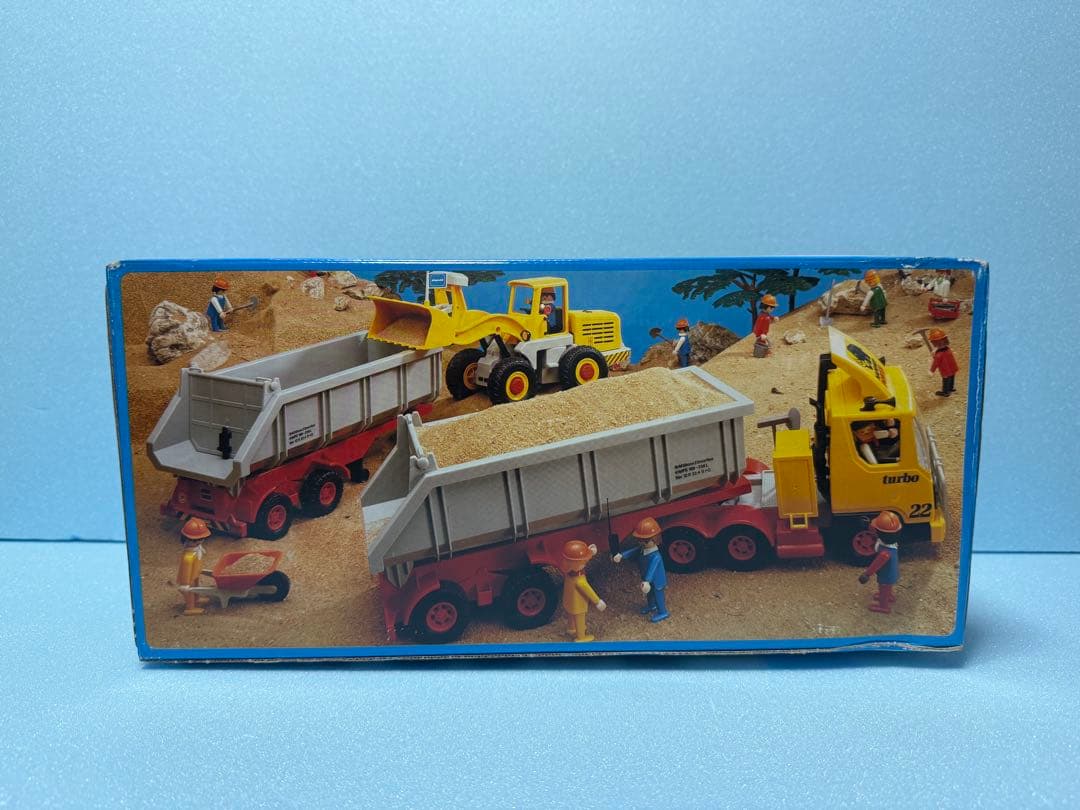 プレイモービル3141ダンプカー トレーラー 運搬車 工事車両playmobil