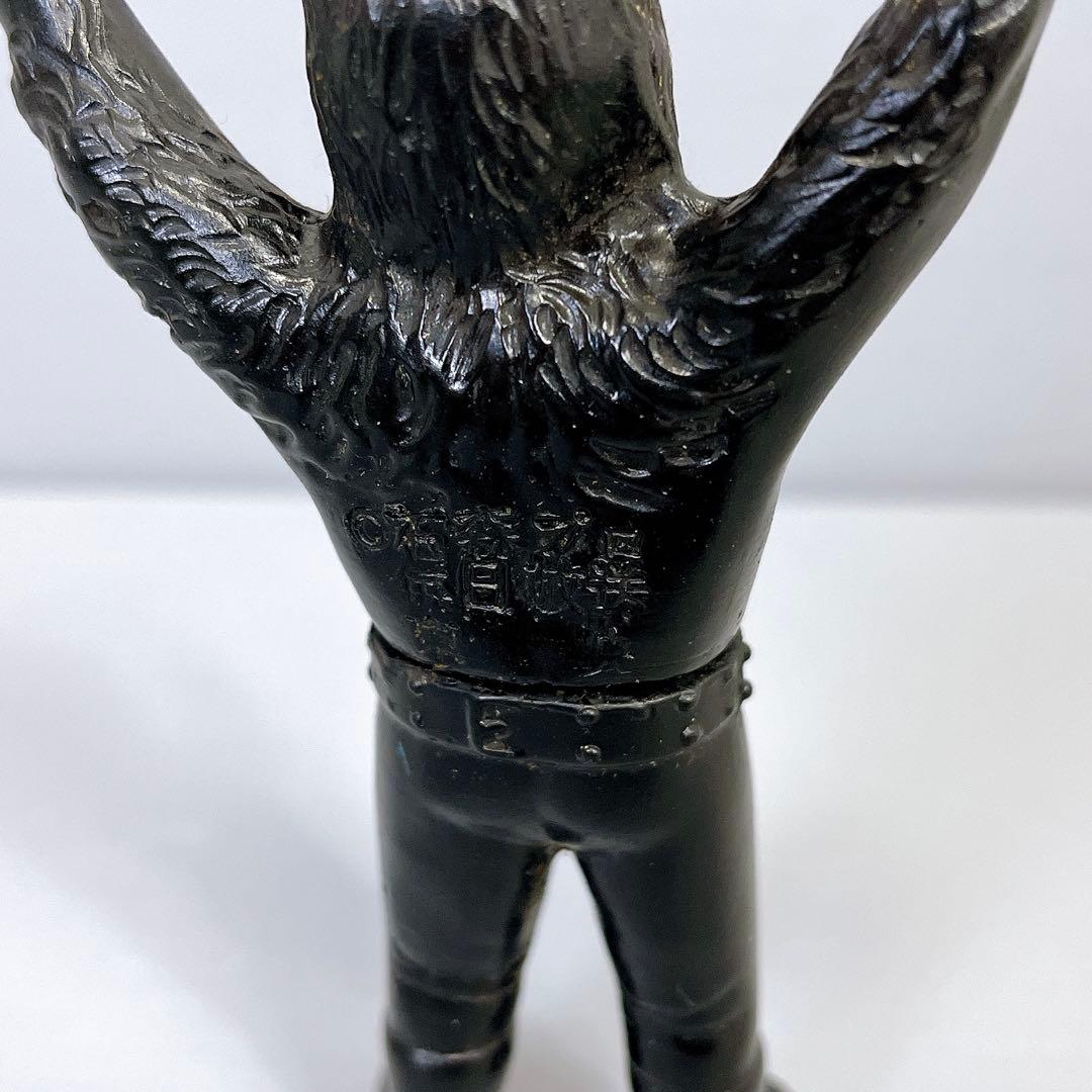 【超貴重】 当時物　ミニソフビ　怪人オオカミ男　仮面ライダー　狼男　ポピー