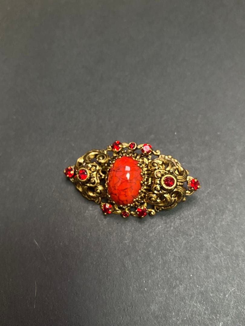 W.GERMANY 西ドイツ製 2点セット ブローチとイアリング