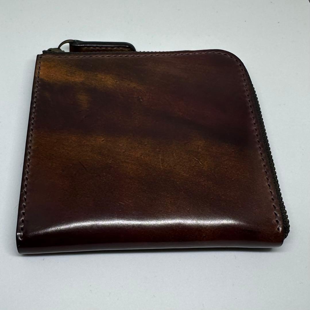 three2four SIZ シェルコードバン マーブルダークコニャック