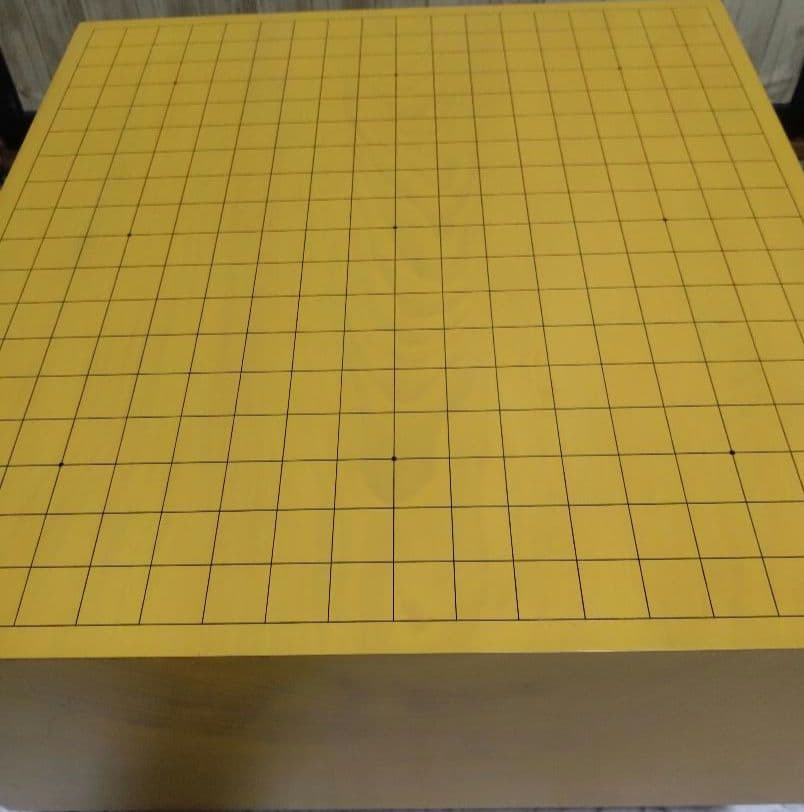 高級囲碁セット/国産 本榧6.4寸（美品）本蛤碁石、那智黒38号