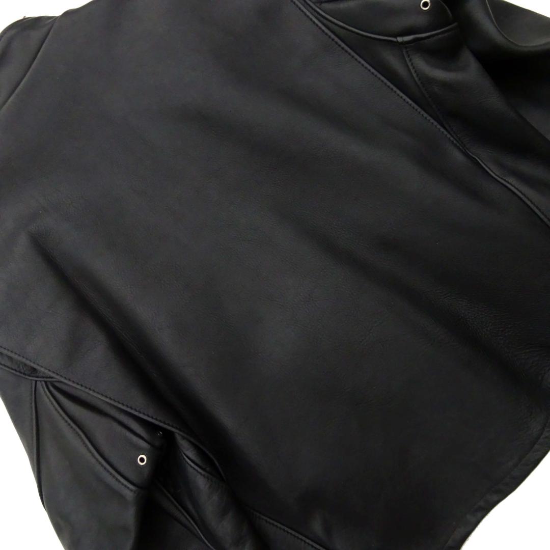 46 美品良品 ショット 641 シングル ライダース レザー ジャケット米国製