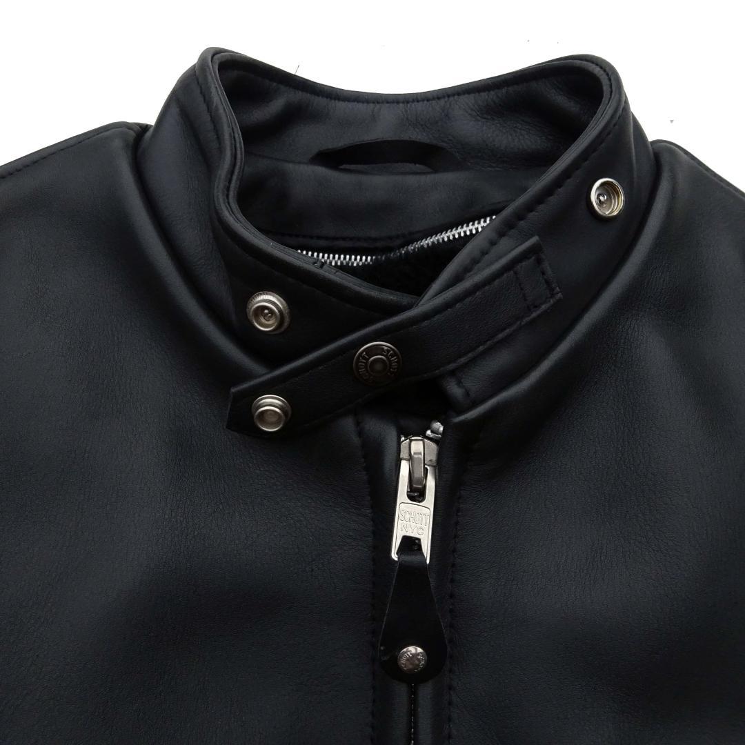 46 美品良品 ショット 641 シングル ライダース レザー ジャケット米国製