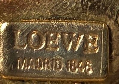 ヴィンテージ LOEWE ロエベ ピンブローチ 木の実 GOLD