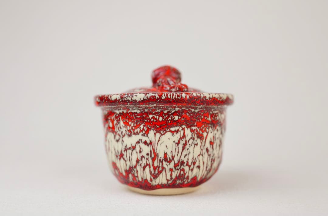 箕面焼　松田箕山　福槌摘み　宝瓶　急須　煎茶器