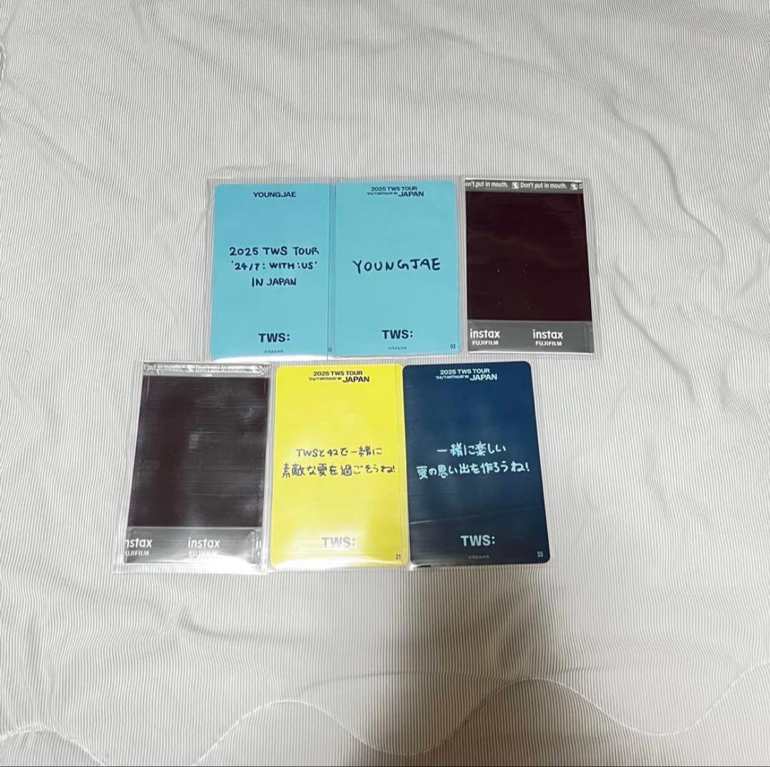 TWS ヨンジェ 直筆サイン入り　チェキ　ツアー　トレカセット
