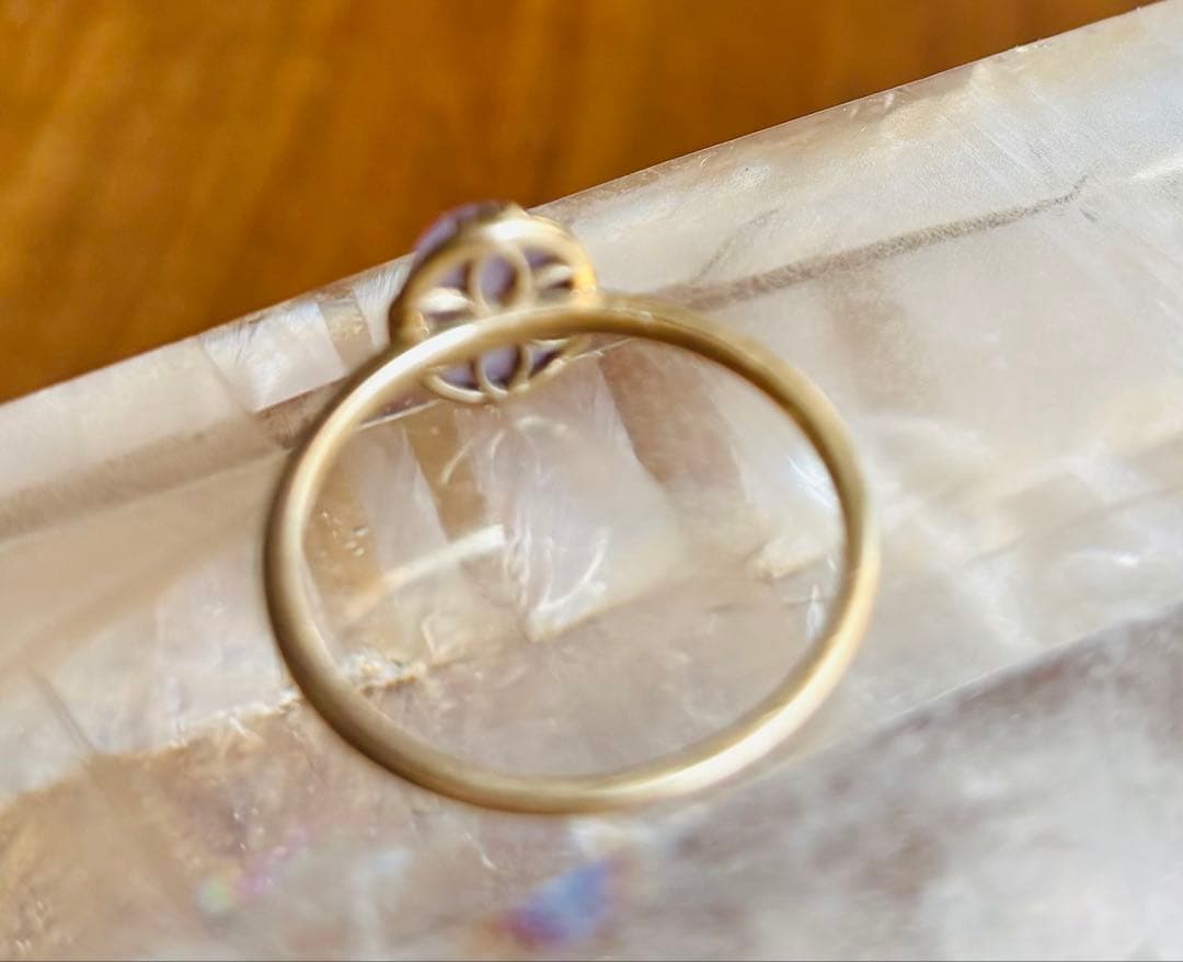 ラベンダー翡翠10K 13号リング | TOCCAジュエリー