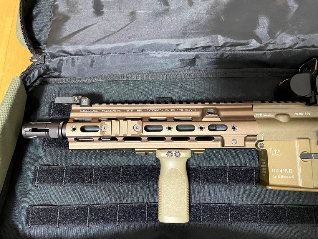 次世代電動ガン デルタカスタム HK416 タンカラー サマコバ・人気ケース付き