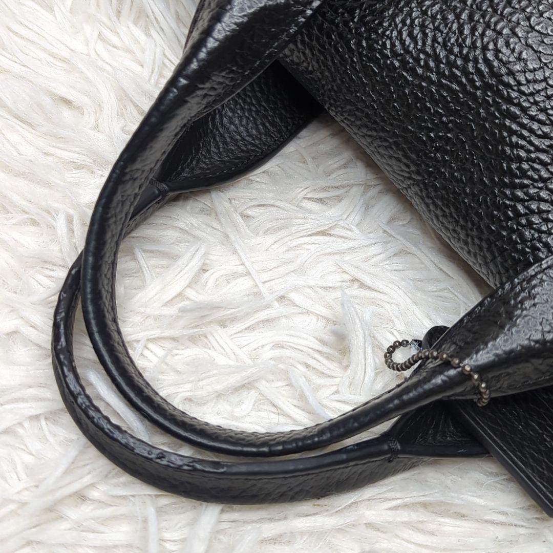 美品✨コーチ ハミルトン ブリーフケース シボ革 黒 A4可 多収納 75757