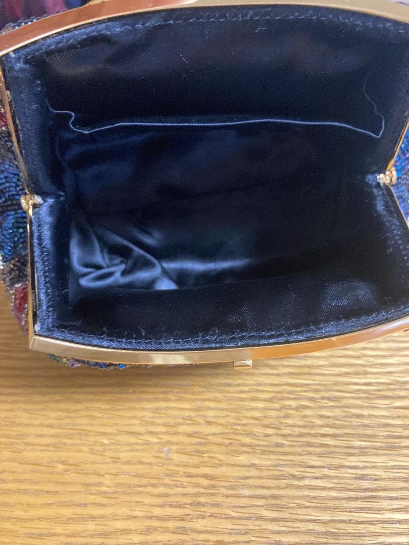 未使用　LUMY ルミーはしもと　ビーズ刺繍　ビーズバッグ　パーティーバッグ