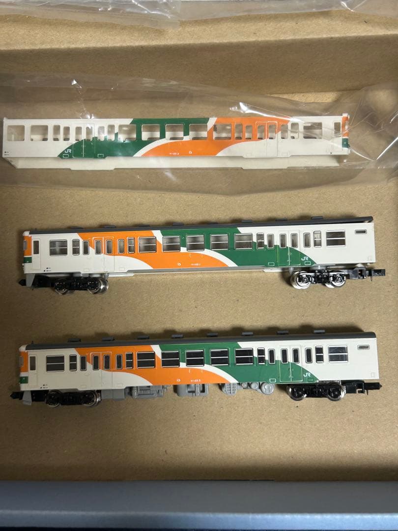 格安訳ありグリーンマックス　1156T JRキハ45形水郡線色　3両組立セット