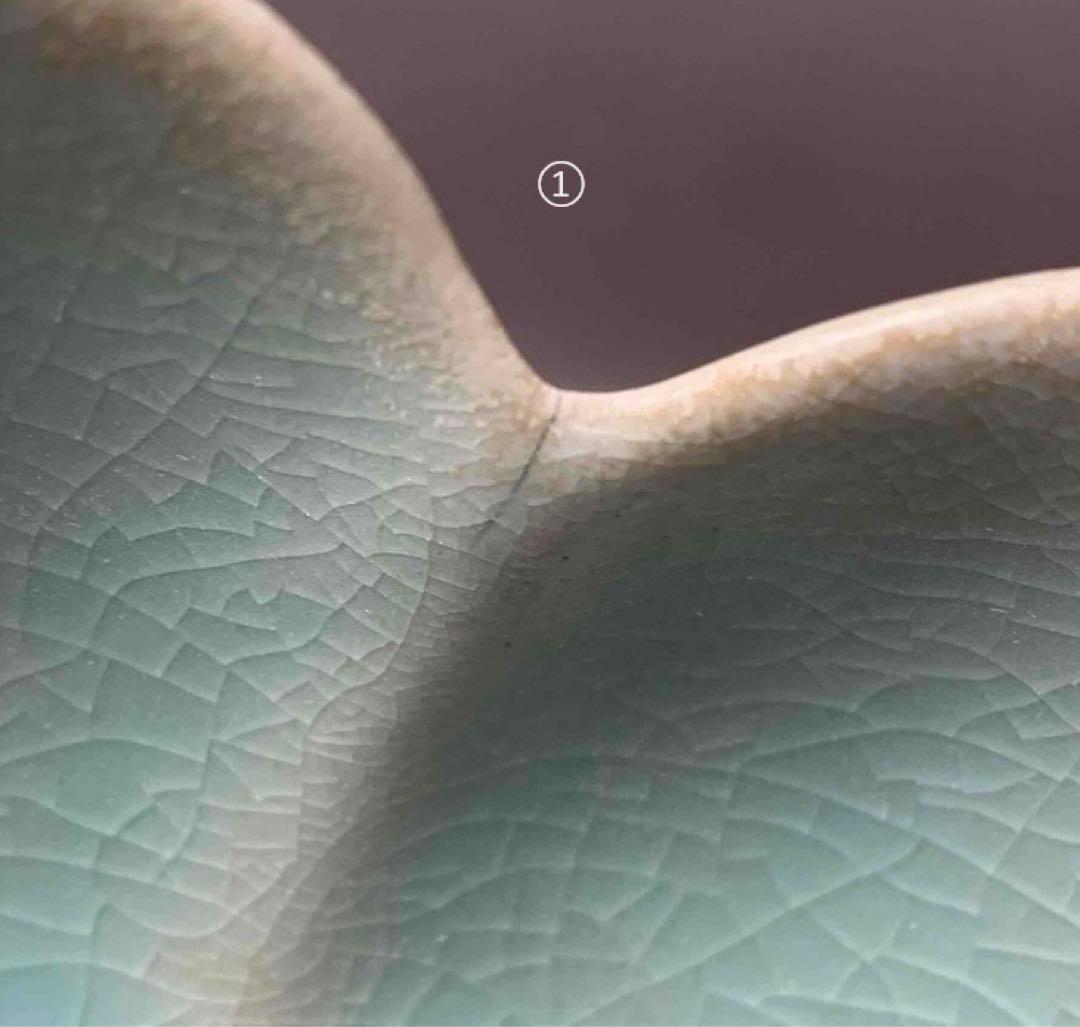 中国 見込み花図　花形洗筆（鉢）　u6230931