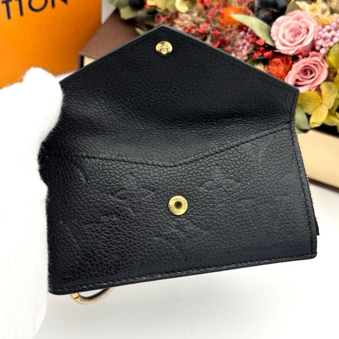 ルイヴィトン カードケース モノグラム アンプラント ブラック 小銭入れ 黒