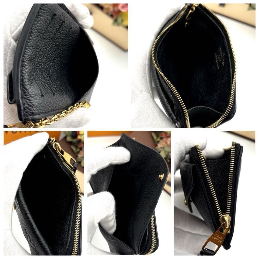 ルイヴィトン カードケース モノグラム アンプラント ブラック 小銭入れ 黒