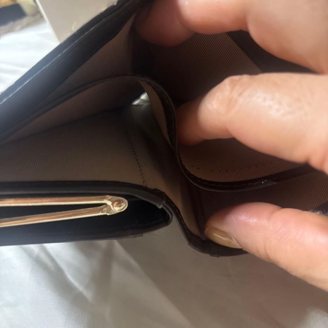 TOPKAPI 財布レオパードへアカウがま口2つ折り財布　新品 箱付き