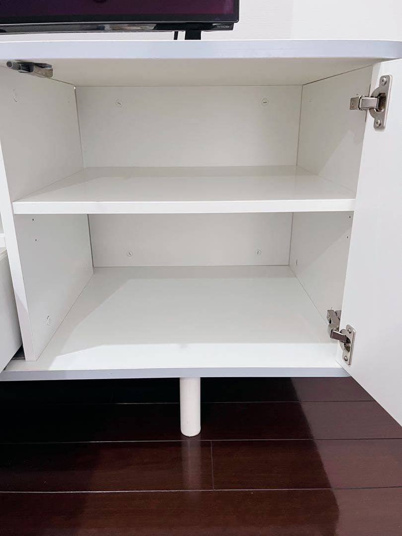 【美品】IKEA テレビ台 ホワイト 収納たっぷりTV台 横幅160cm